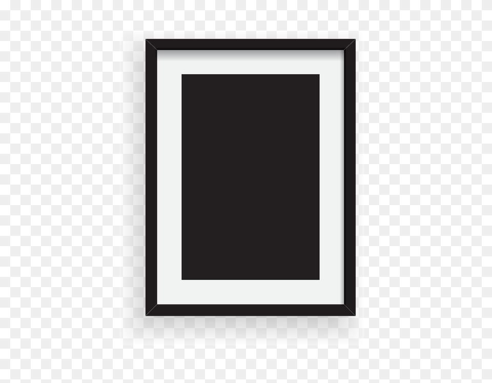 Elemento De Moldura De Foto Preto E Branco Minimalista Dos, Blackboard Png Image