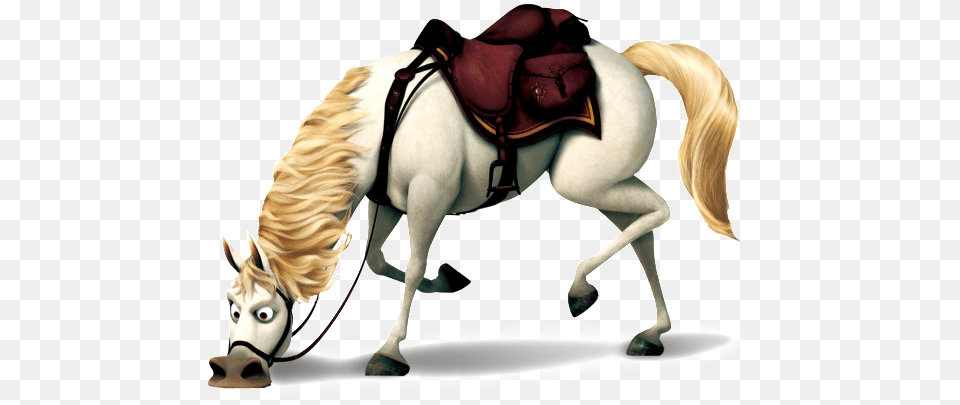 Elementos De Desenho Do Cavalo Branco Colorido Tangled Maximus Hd, Animal, Horse, Mammal, Saddle Png