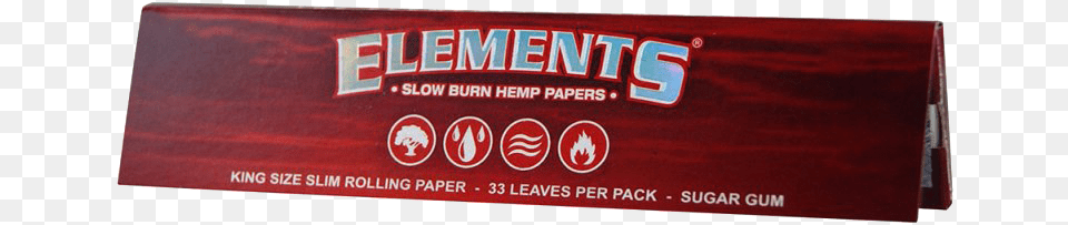 Elements Red King Size Rolling Papers General Supply Free Png Download