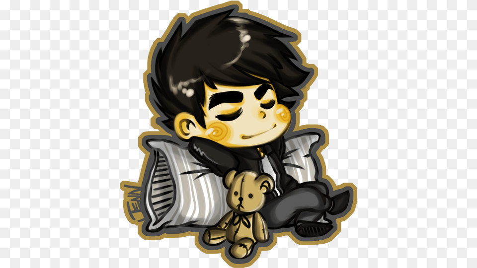 Elena Amp Damon Doodles Created By Jenn Vampire Diaries Chibi Damon, Baby, Person, Book, Comics Png Image