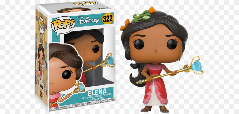 Elena Of Avalor Elena Of Avalor Elena With Scepter Pop Vinyl, Toy, Doll, Baby, Person Free Transparent Png