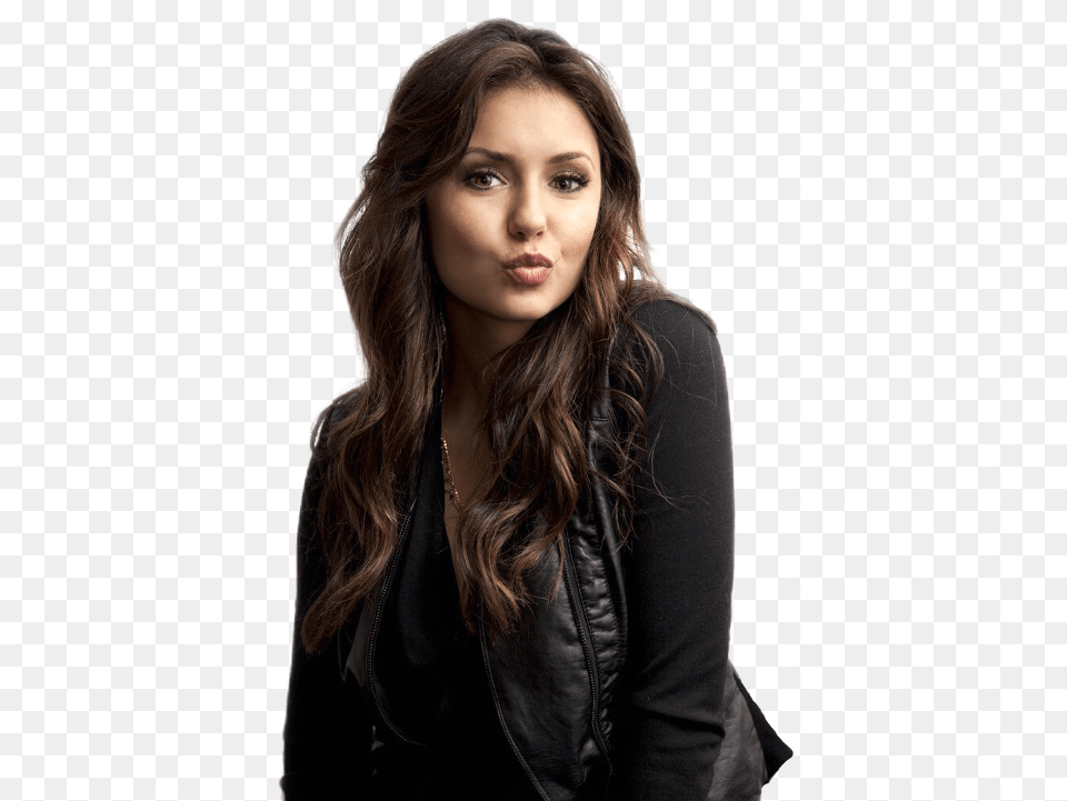 Elenagilbert Nina Dobrev Freetoedit Elena Gilbert, Head, Clothing, Coat, Face Free Transparent Png