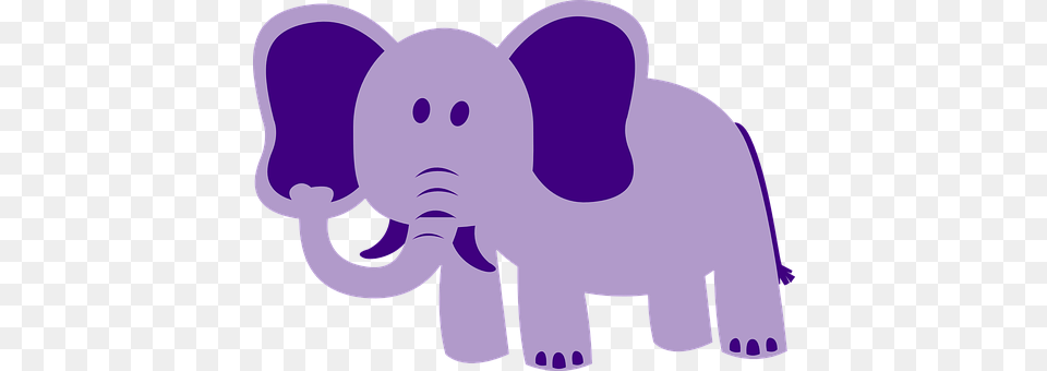 Elephant Purple, Baby, Person, Animal Png Image