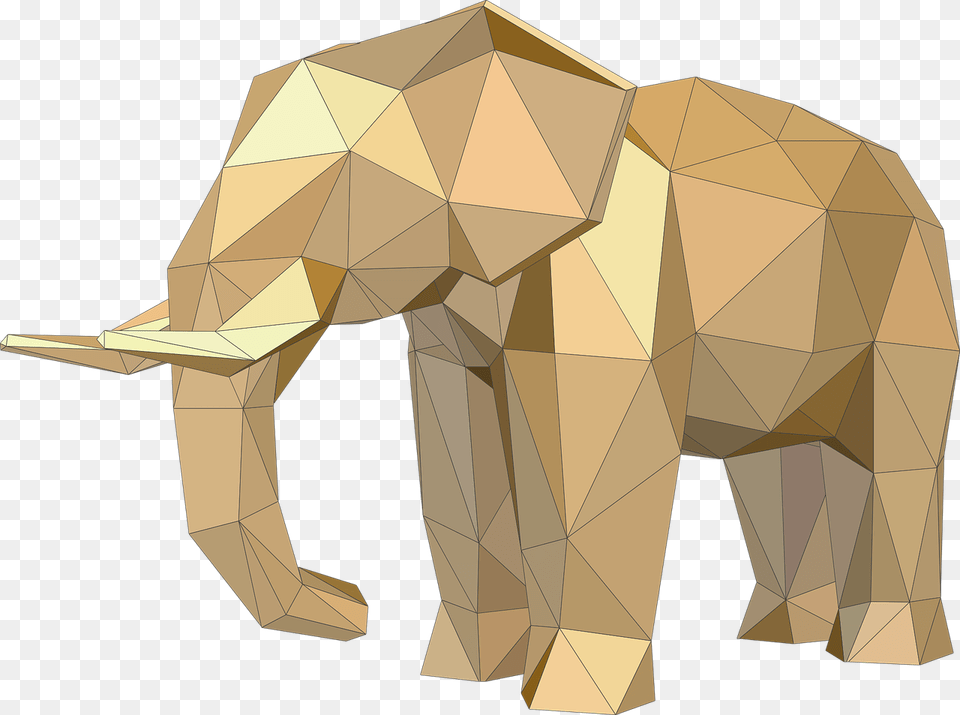 Elephant Animals Low Poly Free Picture Low Poly Animals Transparent Background, Animal, Mammal, Wildlife Png