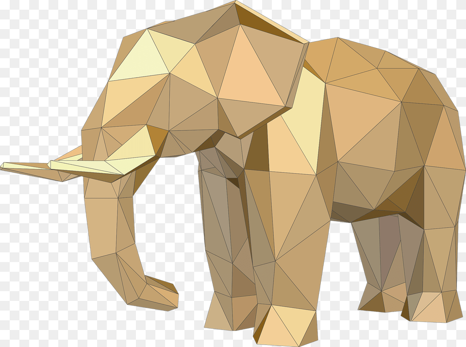 Elephant Animals Low Vector Graphic On Pixabay Low Poly Animal Obj, Mammal, Wildlife Free Transparent Png