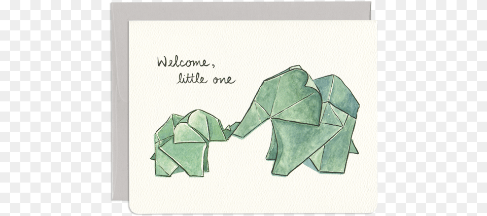 Elephant Baby Greeting Card Origami Baby Elephant, Art, Paper Png