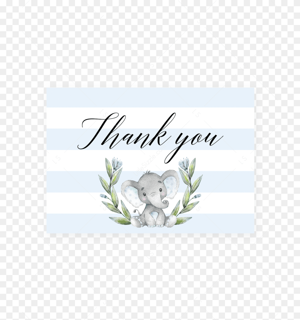 Elephant Baby Shower Thank You Cards By Littlesizzle Greeting Card, Text Png