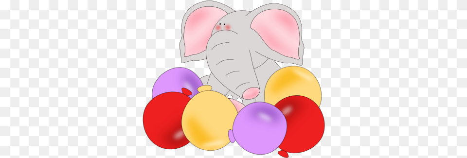 Elephant Birthday Balloons Clip Art Elephant Birthday Birthday, Balloon, Baby, Person, Face Png Image