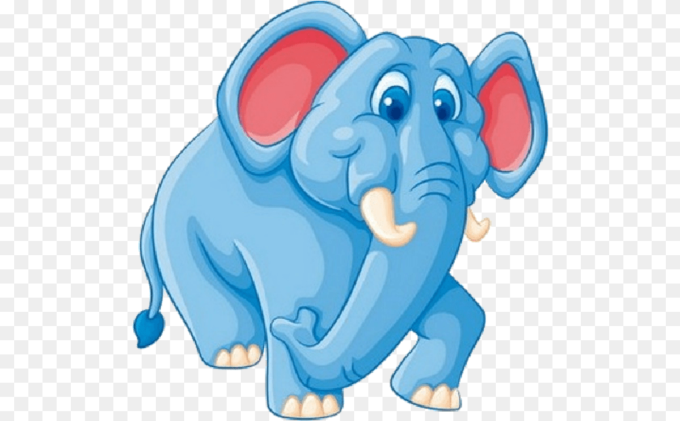 Elephant Blue Elephant Cartoon, Animal, Mammal, Wildlife Free Png