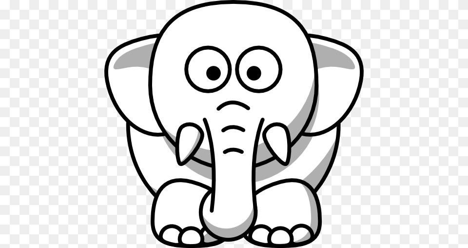 Elephant Clip Art Black And White, Animal, Wildlife, Baby, Person Png Image