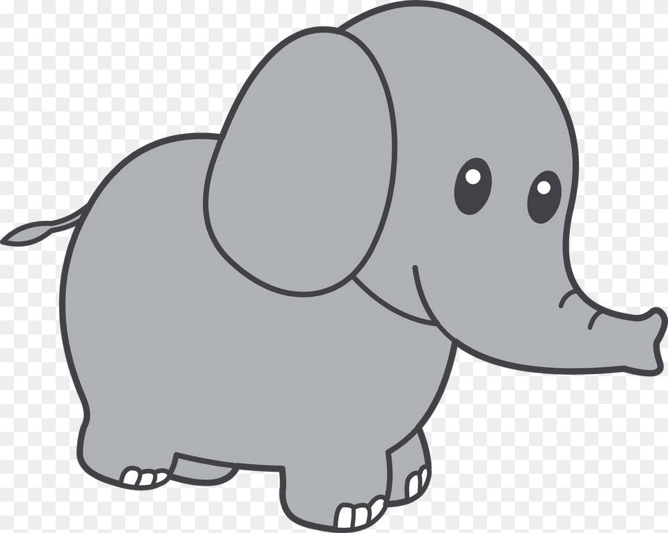 Elephant Clip Art Cartoon, Animal, Mammal, Wildlife Free Png Download