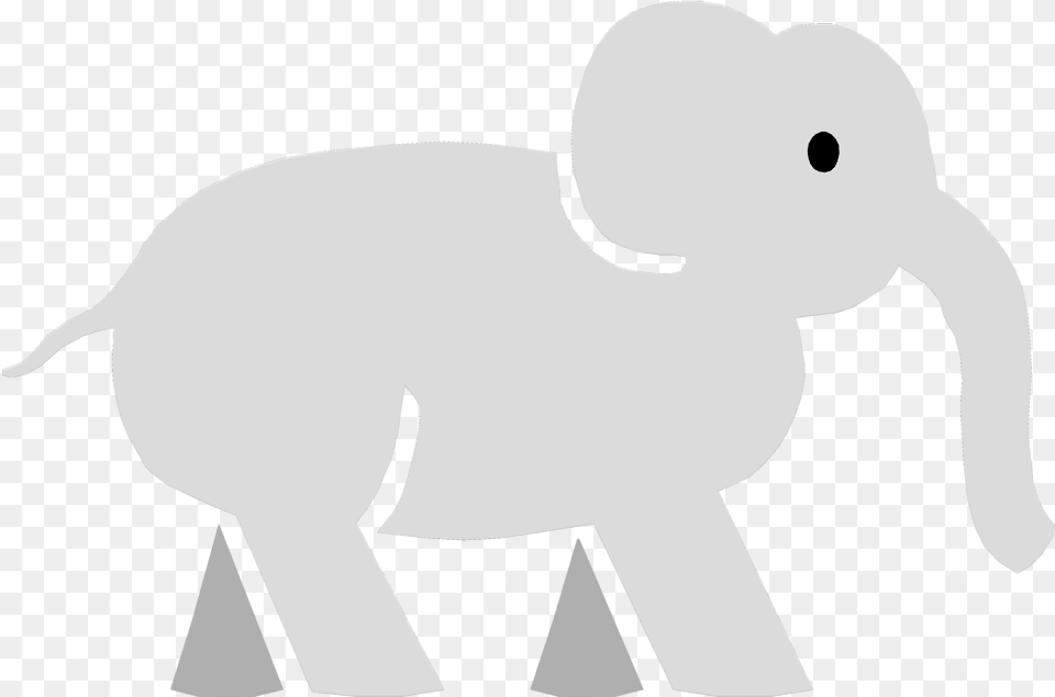 Elephant Clip Art Cartoon Elephant No Background, Stencil, Baby, Person, Animal Free Png Download