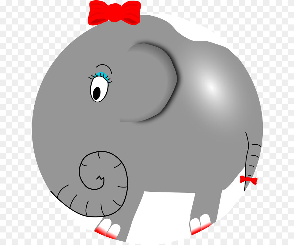 Elephant Clipart And Animations Female Elephant Cartoon, Piggy Bank Png
