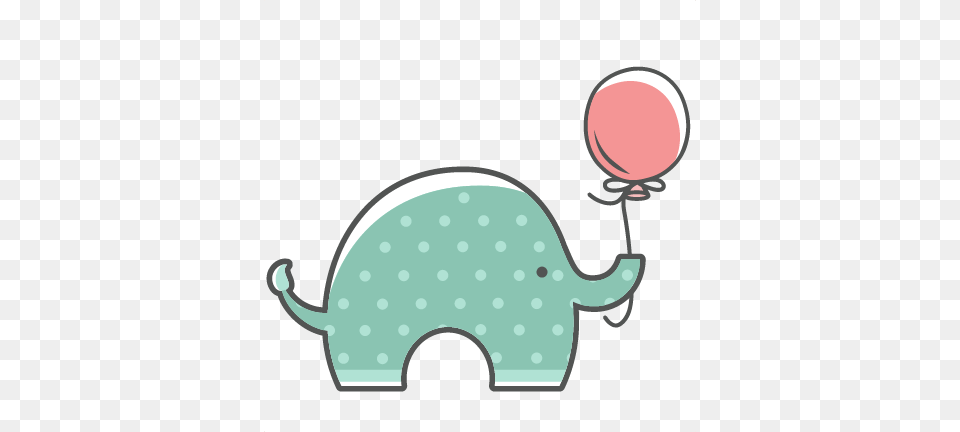 Elephant Clipart Polka Dot, Balloon Png