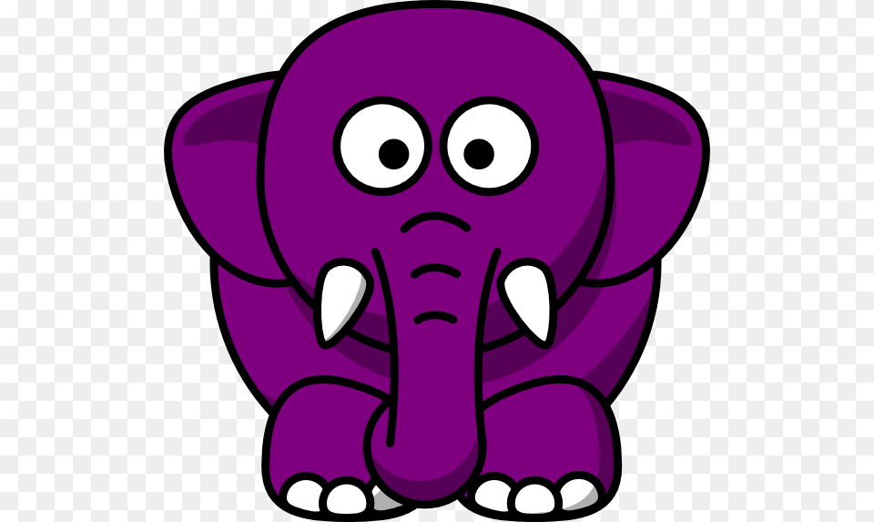 Elephant Clipart Purple, Animal, Mammal, Wildlife, Ammunition Free Png