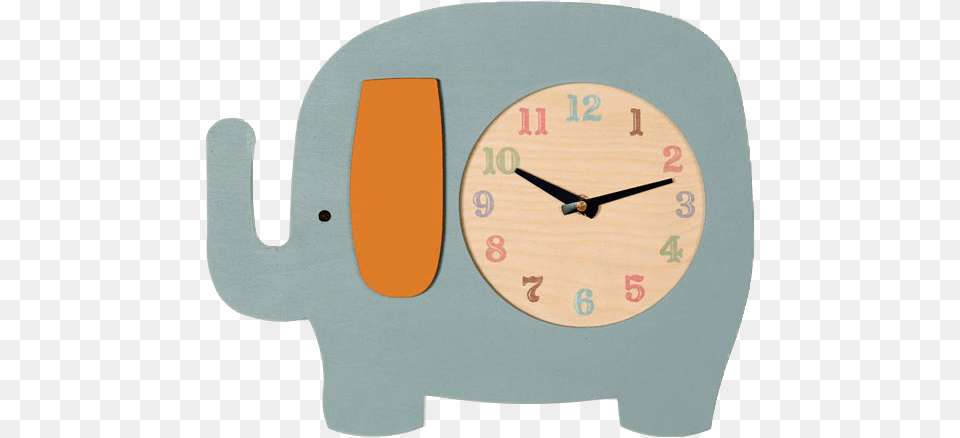 Elephant Clock Nursery Clock, Analog Clock, Disk Png Image