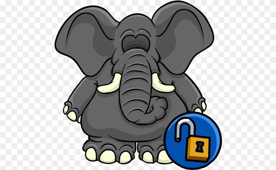 Elephant Costume Unlockable Icon Club Penguin Elephant Costume Code 2016, Animal, Mammal, Wildlife Png