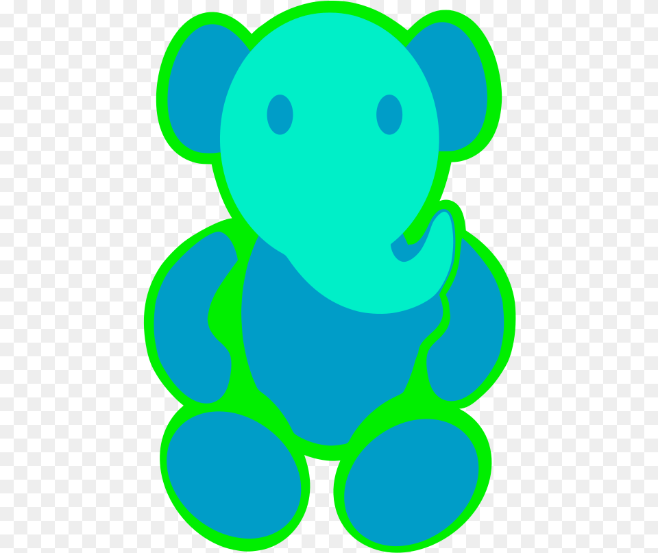 Elephant Cut Teddy Bear, Animal, Mammal, Wildlife, Toy Png Image