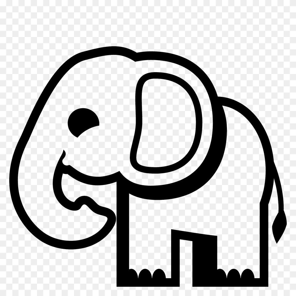 Elephant Emoji Clipart, Animal, Mammal, Wildlife, Ammunition Png Image
