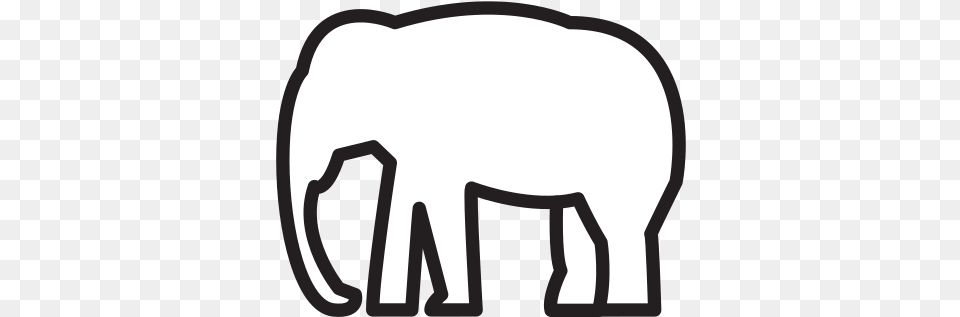 Elephant Free Icon Of Selman Icons Horizontal, Animal, Mammal, Wildlife, Chair Png