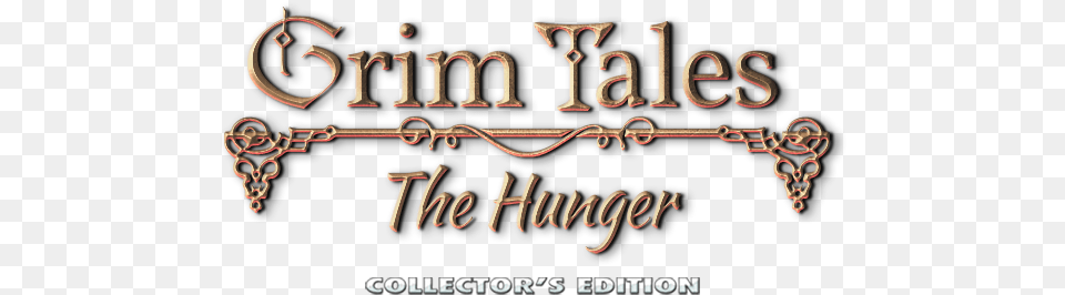 Elephant Games Grim Tales 15 The Hunger Grim Tales Games Logo, Text, Calligraphy, Handwriting, Bow Png Image