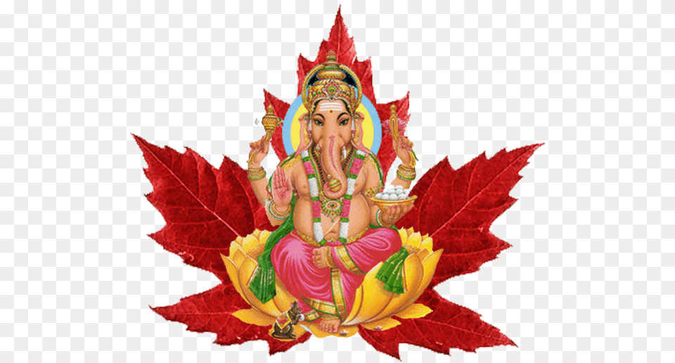 Elephant God With Many Arms, Leaf, Plant, Adult, Bride Png