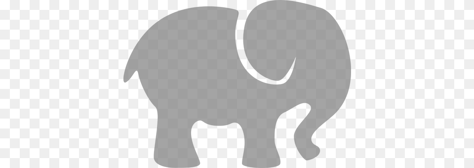 Elephant Gray Silhouette Animal Sign Baby Elephant Clipart, Mammal, Wildlife Free Png Download
