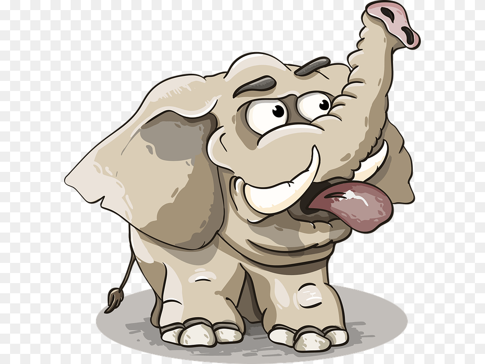 Elephant Grey Trunk Tusks The Language Funny, Baby, Person, Face, Head Png