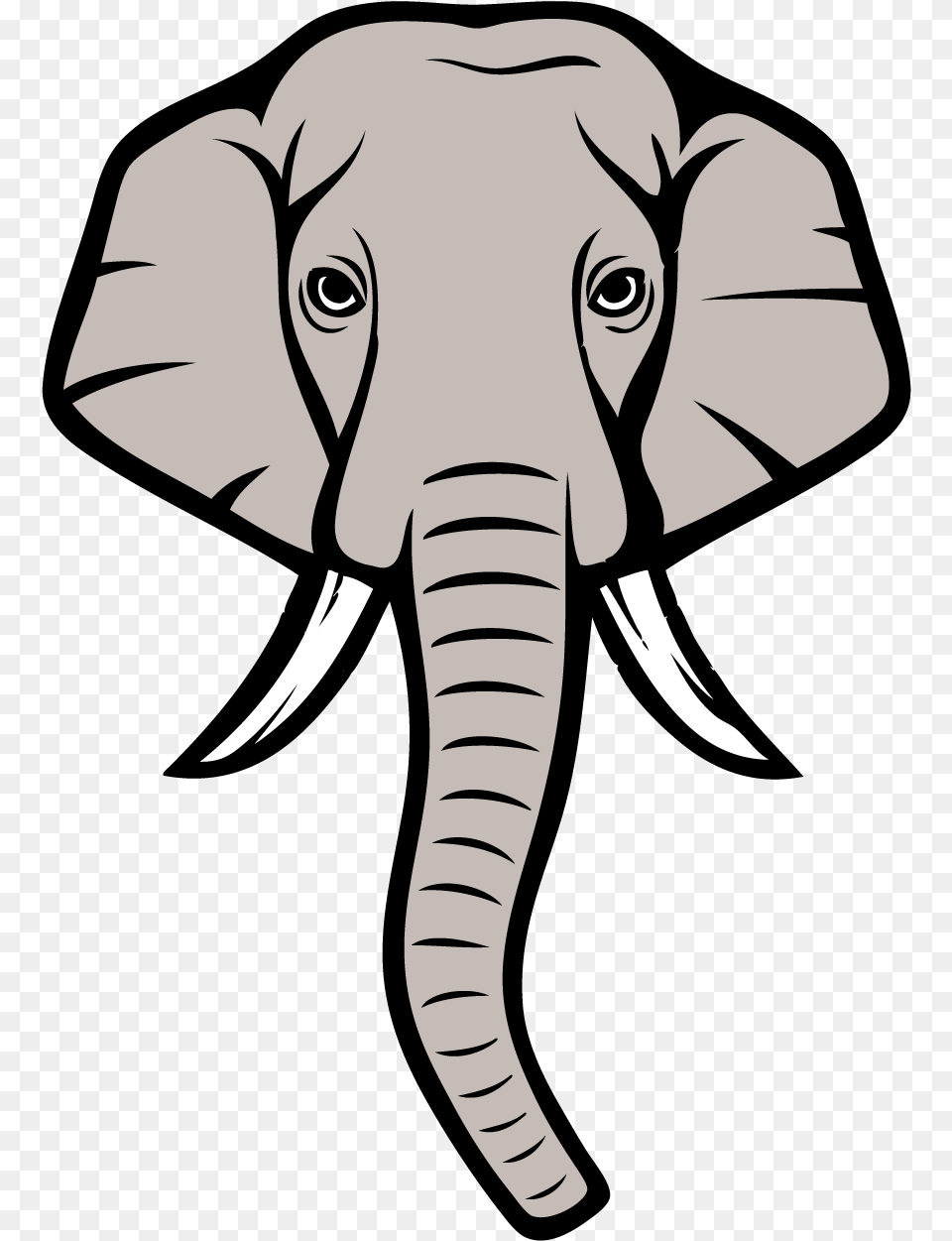 Elephant Head Asian Elephant Face Drawing, Baby, Person, Animal, Wildlife Free Transparent Png