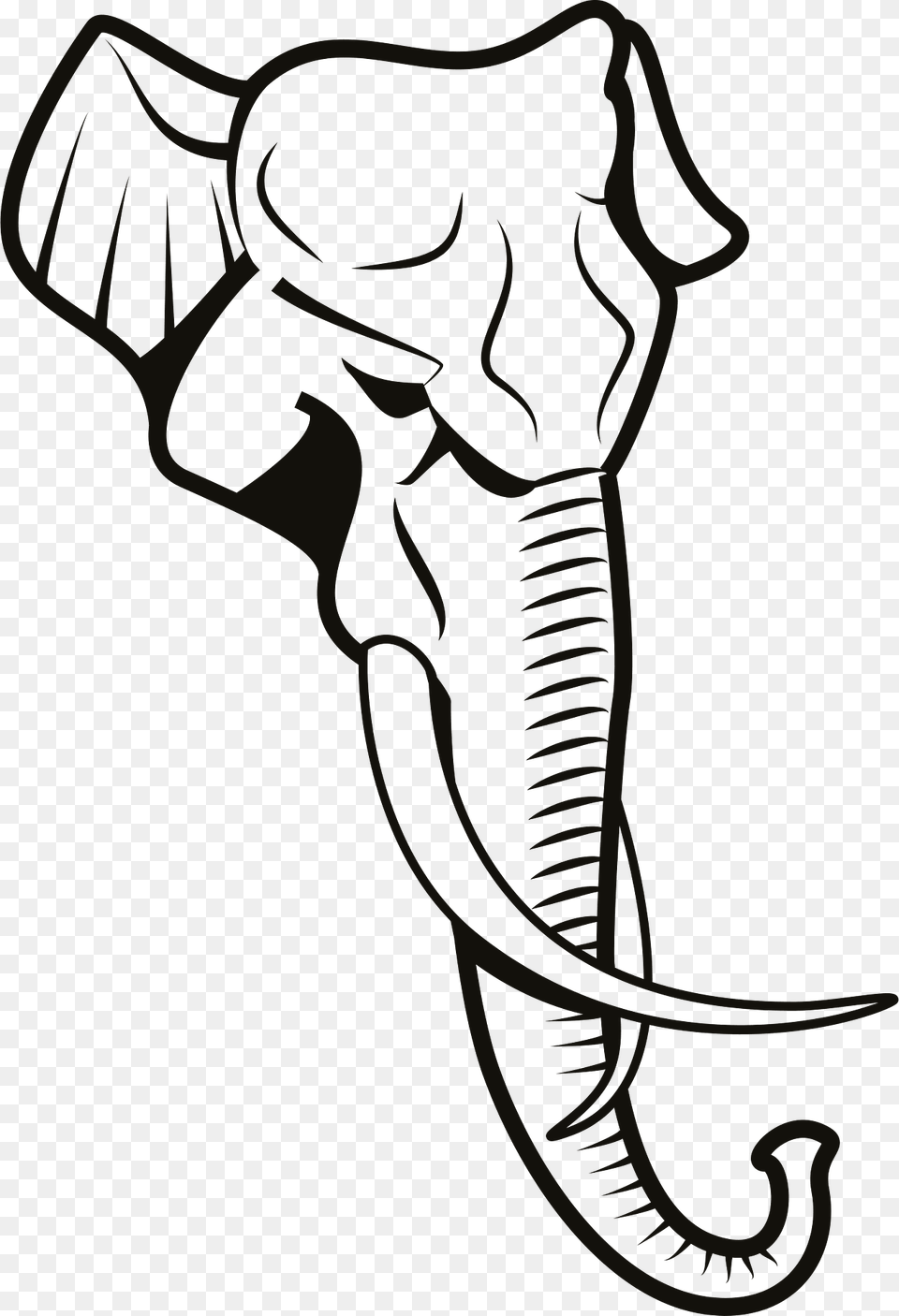 Elephant Head Clipart, Animal, Wildlife, Mammal Png