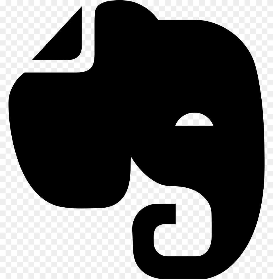 Elephant Head Silhouette Elephant Head Logo, Stencil, Symbol, Text, Number Free Png Download