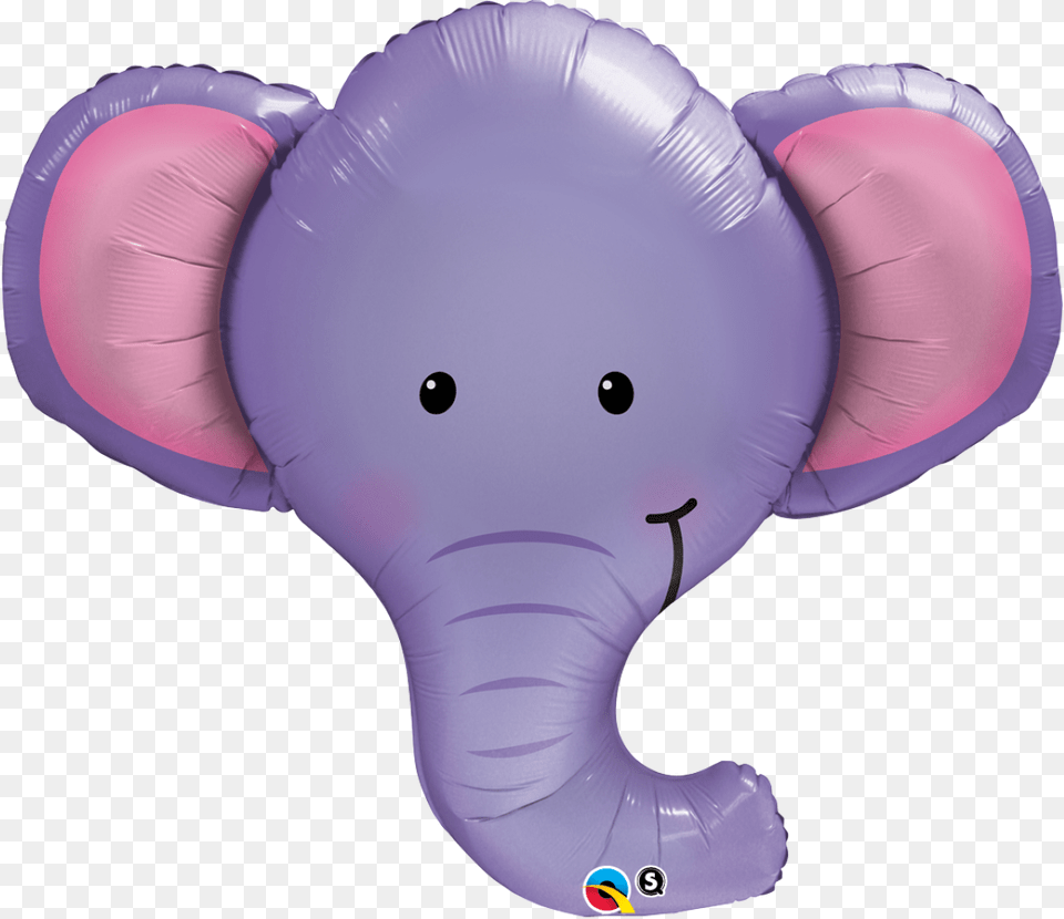 Elephant Head Super Shape Foil Balloon Elephant Balloon, Inflatable, Toy Free Png