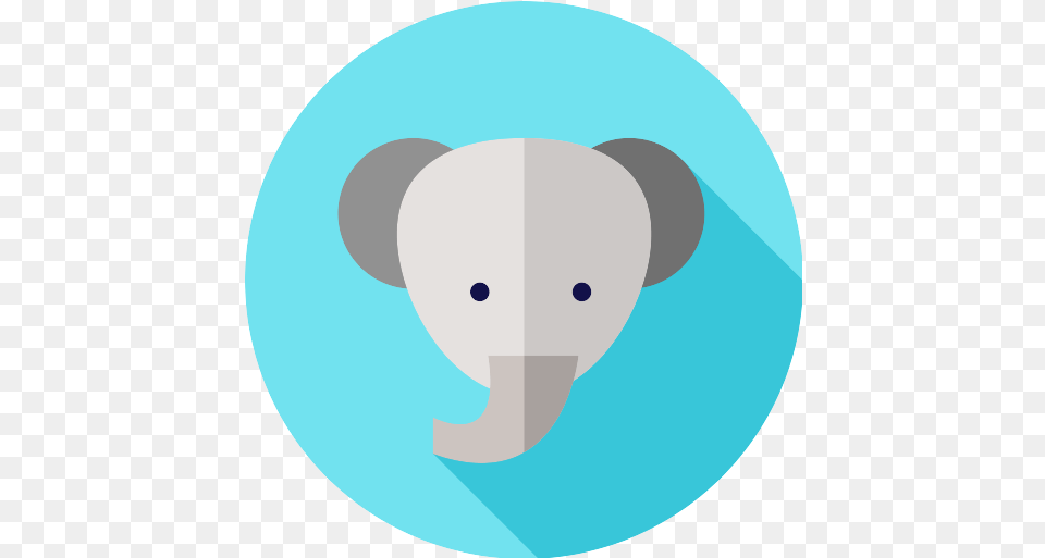 Elephant Head Vector Svg Icon 3 Repo Icons Animals Icon Circle, Disk, Animal, Mammal, Wildlife Free Png Download