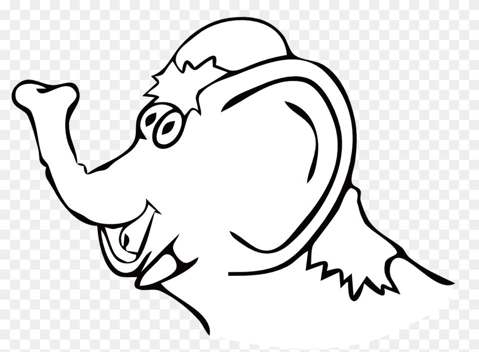 Elephant Images Black And White, Animal, Mammal, Fish, Sea Life Free Transparent Png