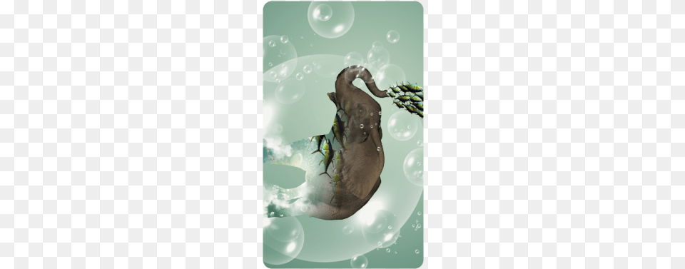 Elephant In A Bubble With Fish Doormat Funny Elephant Shower Curtain, Aquatic, Water, Animal Png Image