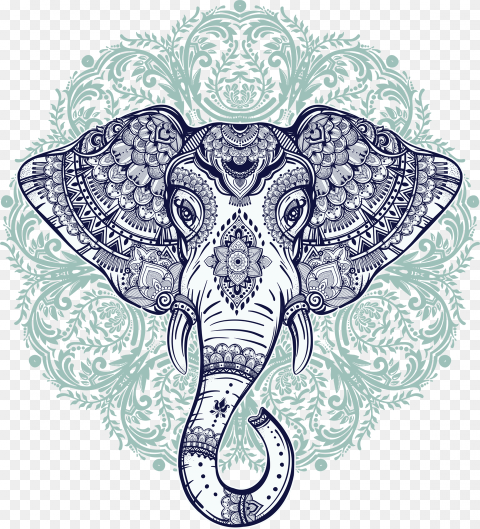Elephant Mandala Elephant Mandala, Art, Doodle, Drawing, Pattern Png Image
