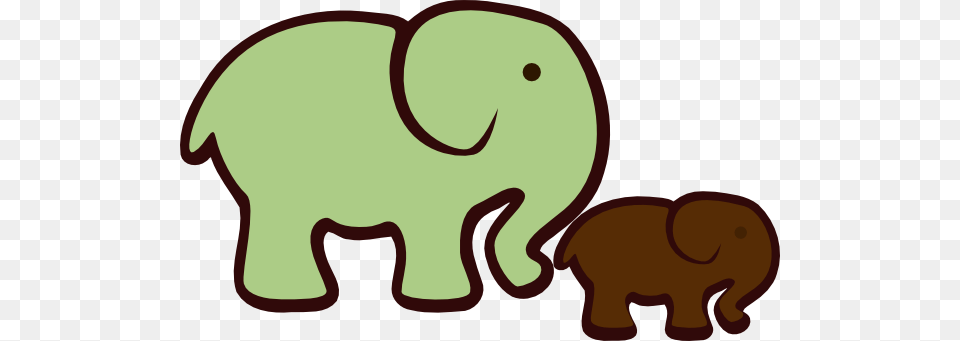 Elephant Mom Baby Clip Arts Download, Animal, Mammal, Wildlife Png Image