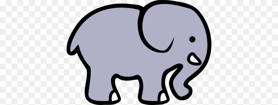 Elephant Outline Trunk Up, Silhouette, Baby, Person, Animal Free Transparent Png
