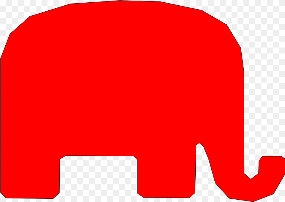 Elephant Republican Red, Animal, Mammal, Wildlife Png Image
