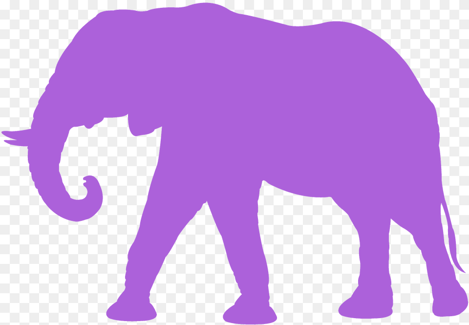 Elephant Silhouette, Animal, Mammal, Wildlife, Bear Free Png Download