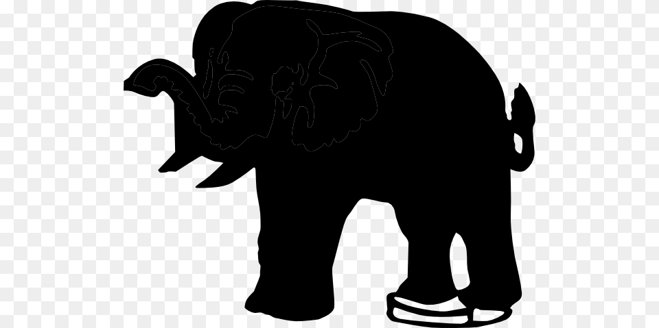 Elephant Silhouette Clip Art Clip Art, Animal, Mammal, Wildlife, Bear Free Png Download