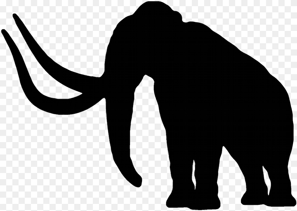 Elephant Silhouette Woolly Mammoth Silhouette, Animal, Mammal, Wildlife Png
