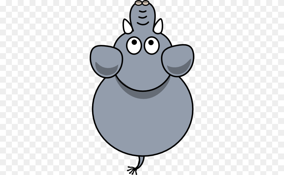Elephant Top View Clip Art, Animal, Mammal, Rat, Rodent Free Png