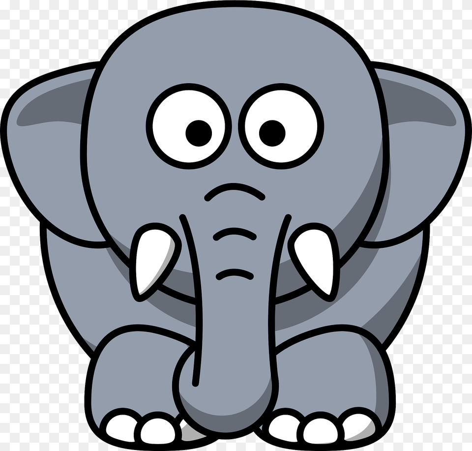 Elephant With Big Eyes Clipart, Animal, Mammal, Wildlife Free Png