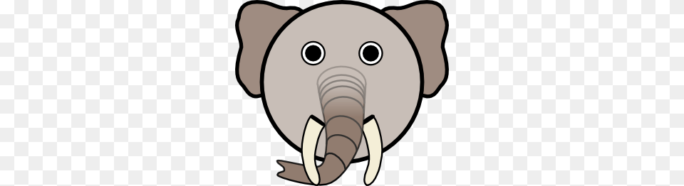 Elephant With Rounded Face Clip Art For Web, Ammunition, Grenade, Weapon, Animal Free Png Download
