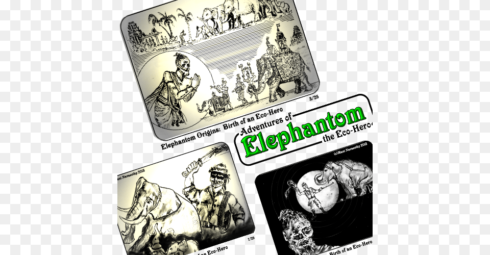 Elephantom Origins Panels From The New Ebook For Parents Child, Book, Publication, Comics, Adult Png
