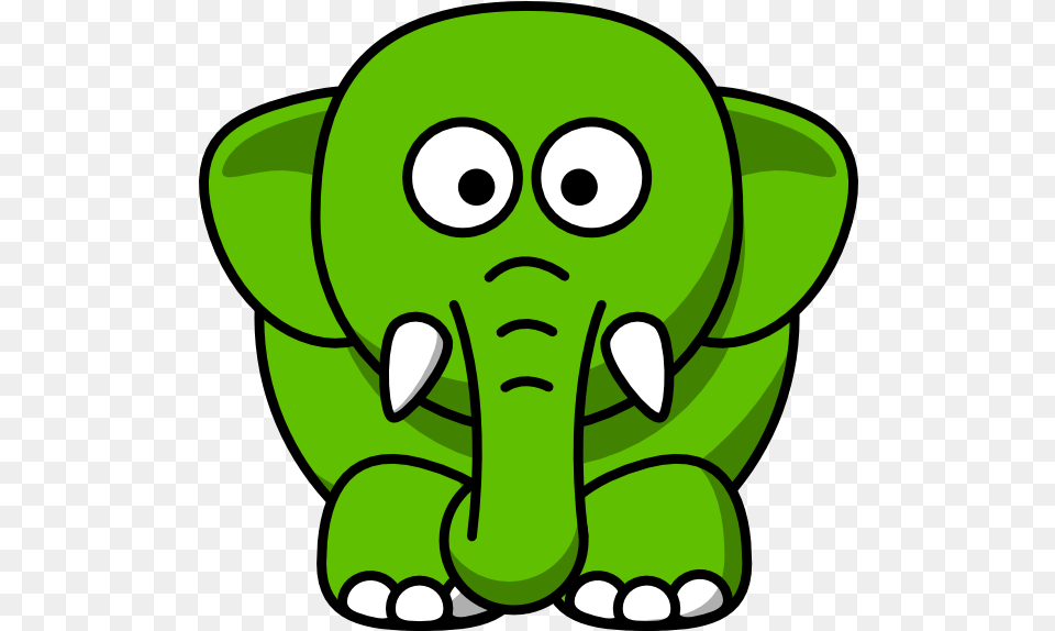 Elephants Clipart Green Cartoon Animal With Elephant Clipart, Bear, Mammal, Wildlife Free Transparent Png