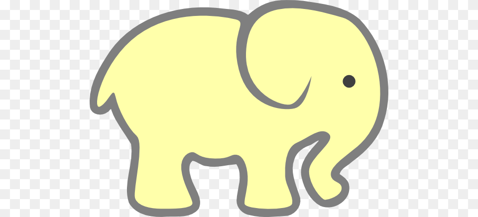 Elephants Silhouette Yellow Baby Elephant Clip Art Diy, Animal, Mammal, Wildlife Free Png Download