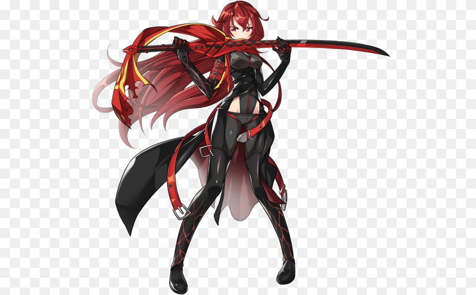 Elesis Does 2 Strikes With Her Sword And Then Starts Elsword Elesis, Book, Comics, Publication, Adult Png