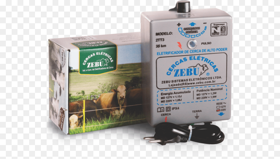 Eletrificador De Cerca Zebu, Adapter, Electronics, Animal, Cattle Png Image